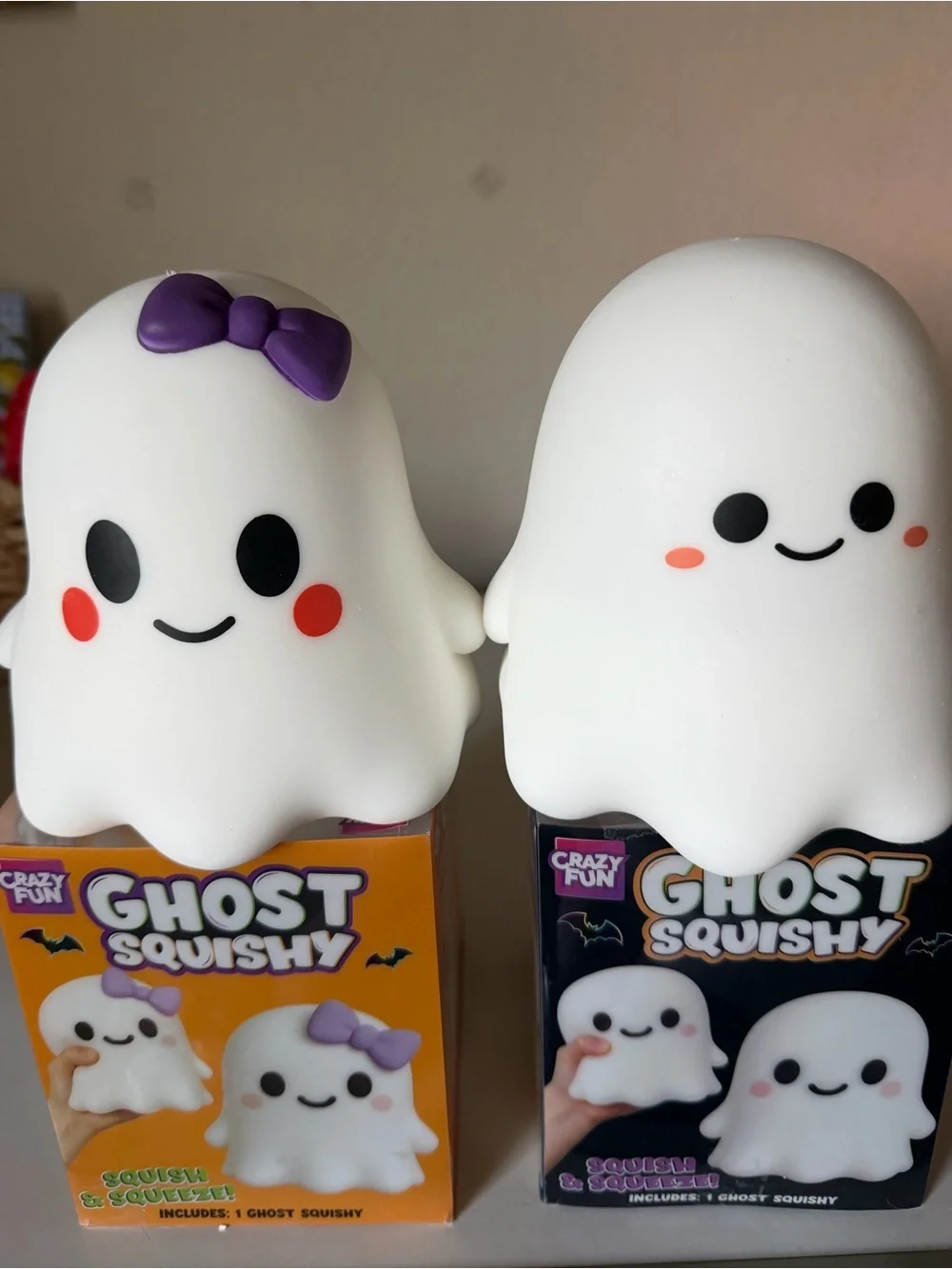 👻💜👻💜Ghost Squishy Plush Toy - White (Set of 2)👻💜👻💜 “CUTEST GHOST COUPLE EVER”💜👻💜